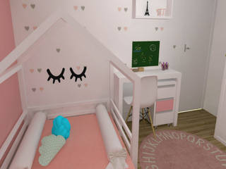 Quarto infantil de menina, Libia Dias Interiores Libia Dias Interiores Habitaciones para niños de estilo moderno
