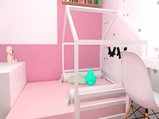 Quarto infantil de menina, Libia Dias Interiores Libia Dias Interiores Dormitorios infantiles de estilo moderno