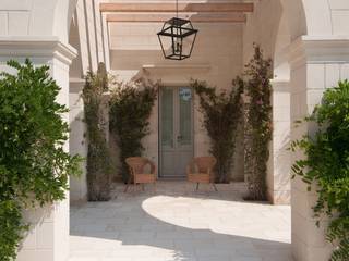 Masseria P1, architetto stefano ghiretti architetto stefano ghiretti 에클레틱 복도, 현관 & 계단