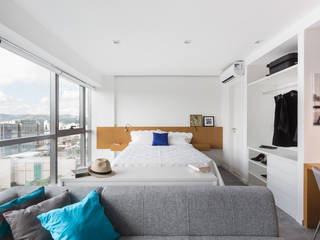 Loft, 0E1 Arquitetos 0E1 Arquitetos Modern style bedroom