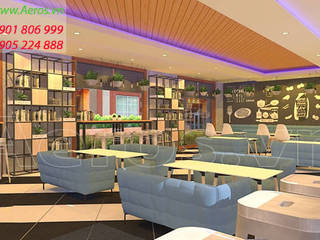 Thiet ke thi cong quan ca phe time coffee - Quan 6, xuongmocso1 xuongmocso1 Commercial spaces