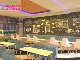 Thiet ke thi cong quan ca phe time coffee - Quan 6, xuongmocso1 xuongmocso1 Commercial spaces