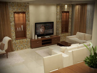 شاليه بالسخنه فندقى , Raqy Designers & contractors Raqy Designers & contractors Living room Ceramic