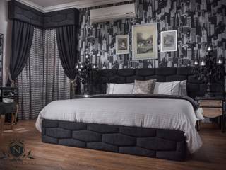 Ultra modern luxury bedroom Never be scared of black, NADIA .Gallery NADIA .Gallery Phòng ngủ phong cách châu Á Gỗ Black