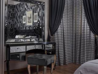 Ultra modern luxury bedroom Never be scared of black, NADIA .Gallery NADIA .Gallery Asiatische Häuser Holz Schwarz