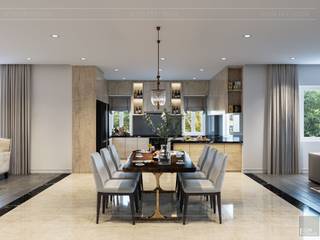 Hơi thở hiện đại cho Thiết kế nội thất Villa sành điệu hơn - ICON INTERIOR, ICON INTERIOR ICON INTERIOR Modern Dining Room