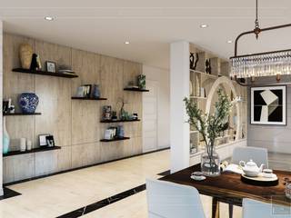 Hơi thở hiện đại cho Thiết kế nội thất Villa sành điệu hơn - ICON INTERIOR, ICON INTERIOR ICON INTERIOR غرفة السفرة