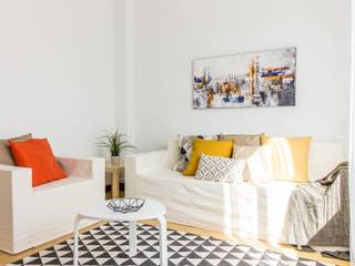 Home staging en piso para reformar, Impuls Home Staging en Barcelona Impuls Home Staging en Barcelona 모던스타일 거실