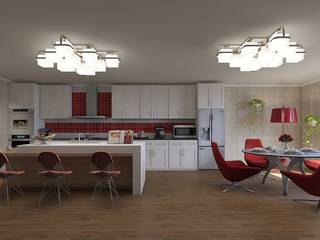 Kitchen (contemporary style), "Design studio S-8" 'Design studio S-8' Minimalist kitchen