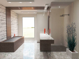 Diseño de Interior para Baño Estilo Minimalista , Vision Arquitectura Estudio Vision Arquitectura Estudio Baños de estilo minimalista Mármol