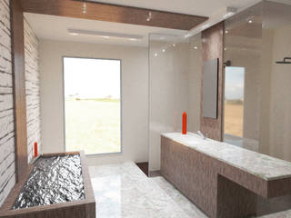 Diseño de Interior para Baño Estilo Minimalista , Vision Arquitectura Estudio Vision Arquitectura Estudio Baños de estilo minimalista Mármol