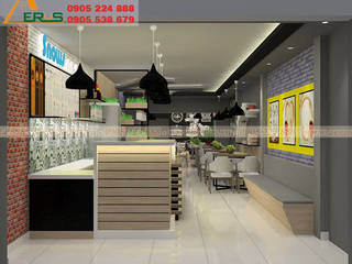 Thiet ke quan tra sua Snows - Cu Chi, xuongmocso1 xuongmocso1 Commercial spaces