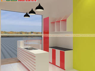 Thiet ke thi cong quan tra sua Handmade - Quan 8, xuongmocso1 xuongmocso1 Commercial spaces