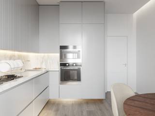 Апартаменты Neva-Neva Light, Suiten7 Suiten7 Minimalist kitchen Grey