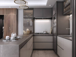 Private apartment | Modern Style, dal design office dal design office Cocinas pequeñas