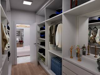 Closet, Bruna Schumacher - Arquitetura & Interiores Bruna Schumacher - Arquitetura & Interiores Vestidores de estilo moderno