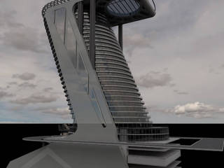 Z Tower in Dubai – Architectural design - S3DA Design, S3DA Design S3DA Design Commercial spaces