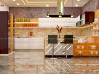 Architects in Kochi, Aescon Builders and Architects Aescon Builders and Architects Cocinas de estilo asiático