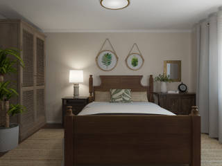 Ideas de decoración rústica, Glancing EYE - Modelado y diseño 3D Glancing EYE - Modelado y diseño 3D Country style bedroom