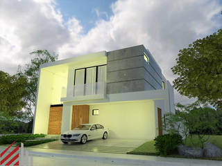 CASA SOLARES GM, S A N D A ARQUITECTOS S A N D A ARQUITECTOS Casas de estilo minimalista Concreto