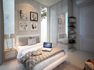 CH HOUSE, midun and partners architect midun and partners architect Modern Bedroom