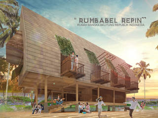 RUMBABEL REPIN HOMESTAY, midun and partners architect midun and partners architect Commercial spaces