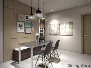 Bedok South Ave 2, Swish Design Works Swish Design Works Modern dining room