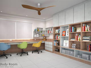 Bedok North Ave 1, Swish Design Works Swish Design Works Modern study/office