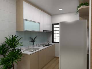 Buangkok Crescent, Swish Design Works Swish Design Works Вбудовані кухні