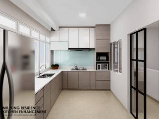 Yio Chu Kang Rd , Swish Design Works Swish Design Works Вбудовані кухні