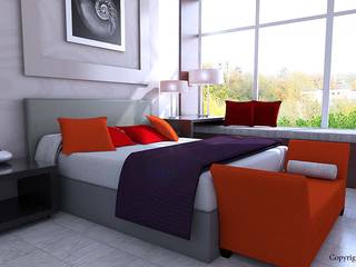 Typical HDB flat, Swish Design Works Swish Design Works 작은 침실