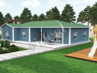 Prefabrik Ev 166 m², İdeal Ev (Prefabrik Evim) İdeal Ev (Prefabrik Evim) Prefabricated home OSB