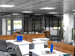 Golf Dondurma Ofis Tasarım Projesi, Ego Mimarlık A.Ş Ego Mimarlık A.Ş Modern Study Room and Home Office