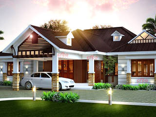 Architects in Kerala, Creo Homes Pvt Ltd Creo Homes Pvt Ltd Asian style house