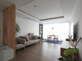 철산 두산위브 24평형 인테리어, 카멜레온디자인 카멜레온디자인 Livings modernos: Ideas, imágenes y decoración