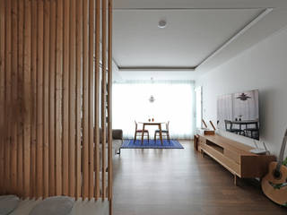 철산 두산위브 24평형 인테리어, 카멜레온디자인 카멜레온디자인 Modern Oturma Odası