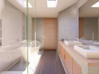 ARAKAN, GRUPO VOLTA GRUPO VOLTA Modern Bathroom Tiles Grey
