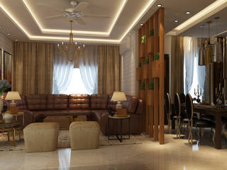 ​APARTMENT PROJECT @LOTUS PANACHE BY MAD DESIGN, MAD Design MAD Design Livings modernos: Ideas, imágenes y decoración