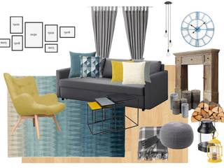 Wohnung. Berlin. Zehlendorf. 2019/Homestyling/ReDesign, NK-Line NK-Line Scandinavian style living room