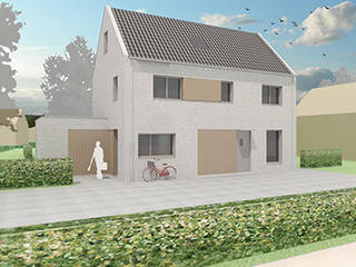 moderne nieuwbouw woning Dongen, koenen ontwerp + bouwzaken koenen ontwerp + bouwzaken Detached home