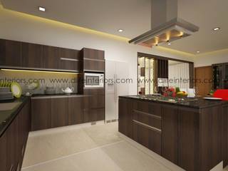 Island kitchen design by D'LIFE, DLIFE Home Interiors DLIFE Home Interiors Cocinas de estilo moderno