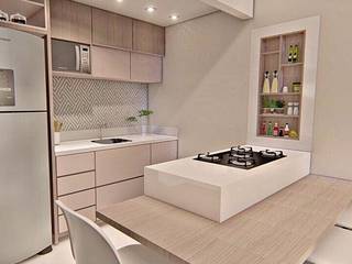 Apartamento , Fabiane Franco Arquiteta Fabiane Franco Arquiteta Кухня Стільниці