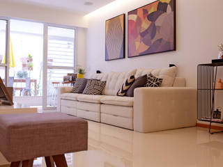 Apartamento Laranjeiras, DV ARQUITETURA DV ARQUITETURA Eclectic style living room