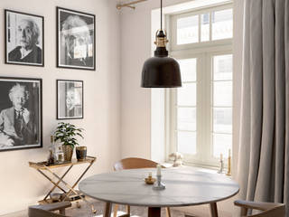 Apartamento de Charme, INTO Studio INTO Studio Minimalist dining room