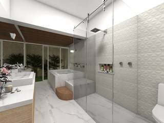 CASA VF, Lozí - Projeto e Obra Lozí - Projeto e Obra Modern bathroom