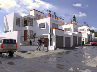 Conjunto Residencial Olivos, Tj. Baja Cal. Mexico, URBAO Arquitectos URBAO Arquitectos Multi-Family house Concrete