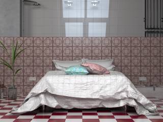 Ambiente Camera da letto, CERAMICHE MUSA CERAMICHE MUSA Phòng ngủ phong cách hiện đại gốm sứ