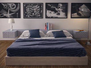 Ambiente Camera da letto, CERAMICHE MUSA CERAMICHE MUSA Modern Bedroom Ceramic