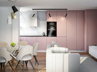 Apartamento Flamingo, Alma Braguesa Furniture Alma Braguesa Furniture Kitchen units MDF