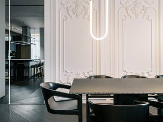 Art-filled apartment, YODEZEEN architects YODEZEEN architects Dining room